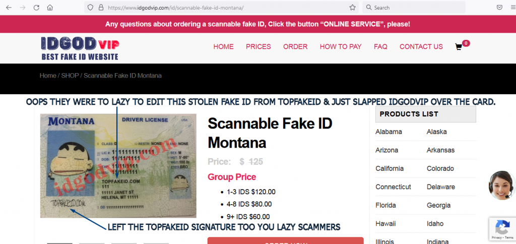 Idgodvip.com fake id fraud infographic.